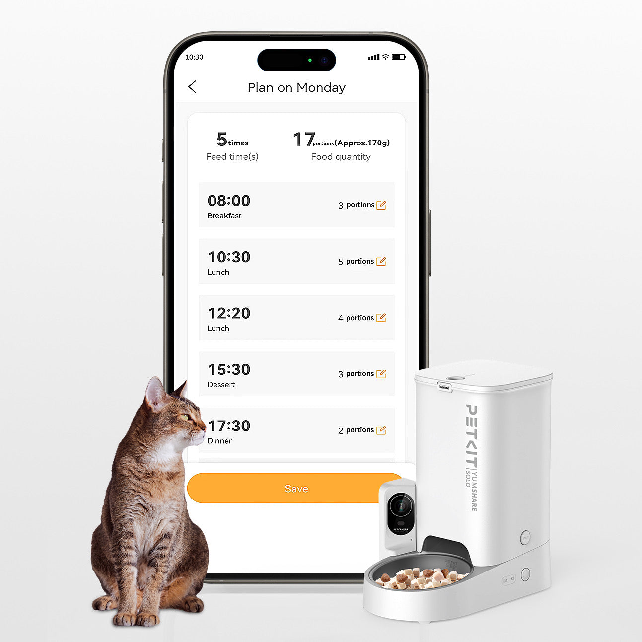 PETKIT | Automatic Pet Feeder - YumShare Solo with Camera (D4H)