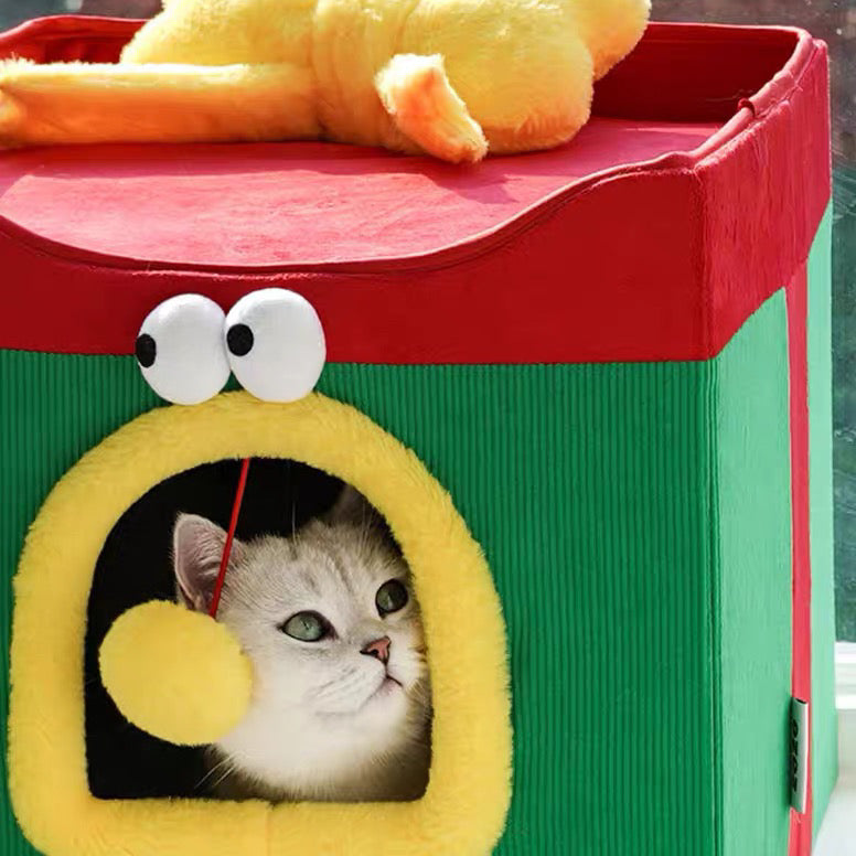 zeze | Foldable Pet Bed - Christmas Gift Box Style