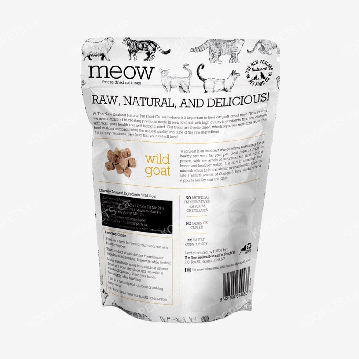 NZ Natural Pet Food Co | MEOW - 猫用 - 零食冻干