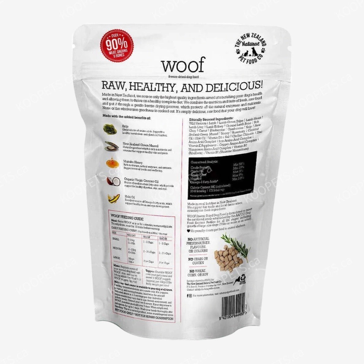 NZ Natural Pet Food Co | WOOF - 犬用 - 主食冻干