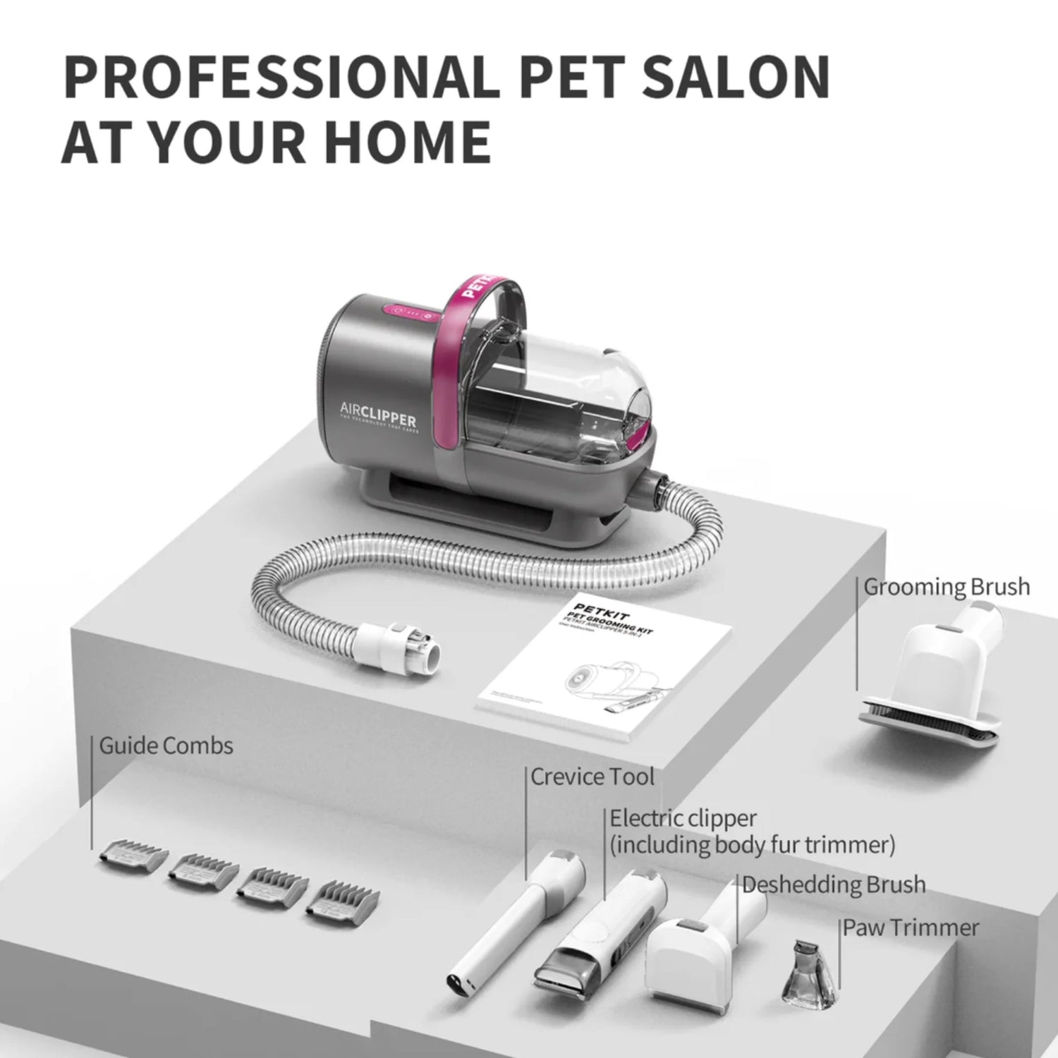 PETKIT | 5-in-1 Air-Clipper Pet Grooming Kit
