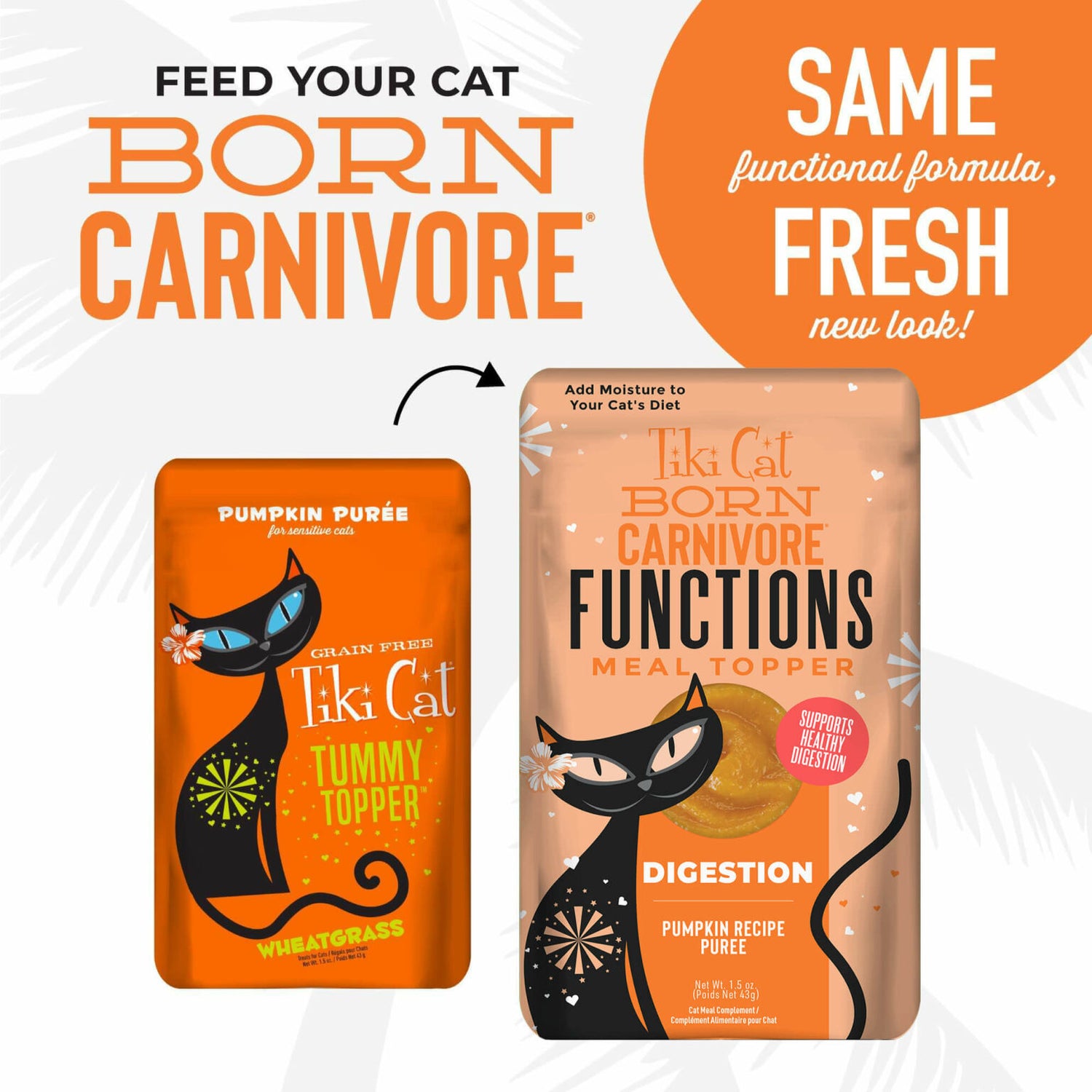Tiki Cat | Functions Meal Topper - Pumpkin Puree with Wheatgrass